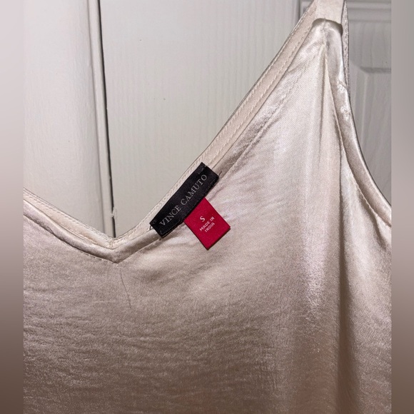 Vince Camuto beige satin dress NWOT - Picture 3 of 5